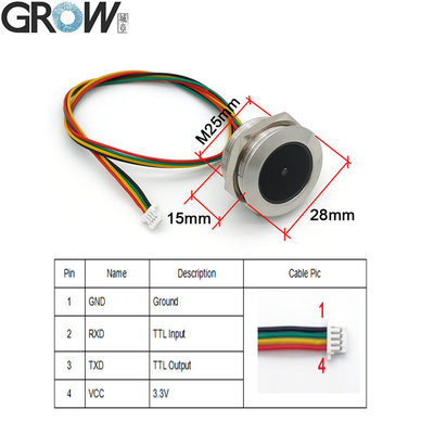 Grow GM60 Stainless Steel Enclosure Uart 1d/2D Barcode Reader Module