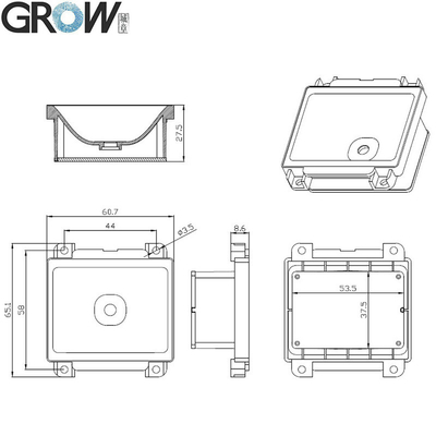 Grow GM72 USB/RS232 1d/2D Barcode Scanner for Bus