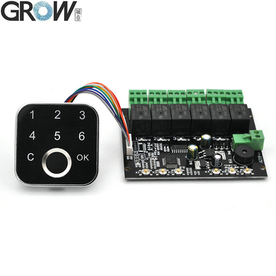 GROW K219-B + G16 DC12V Password quản trị viên / người dùng Bảng điều khiển dấu vân tay với 6 dây chuyền cho hệ thống kiểm soát truy cập cửa