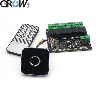Bảng điều khiển từ xa hồng ngoại vân tay GROW K219-A+R502-AW cho kiểm soát ra vào cửa, có đầu ra rơ le thời gian lập trình được