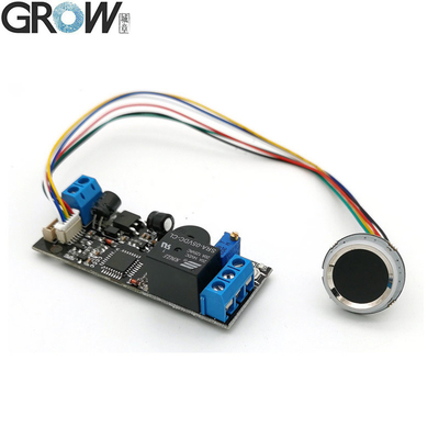 Bảng điều khiển kiểm soát truy cập vân tay GROW K202+R502-A DC12V tiêu thụ điện năng thấp + Mô-đun vân tay LED vòng nhỏ R502-A
