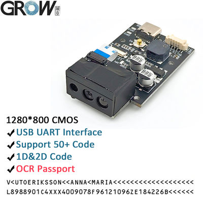 GROW GM69Pro 1280*800CMOS OCR / 1D / 2D Barcode Scanner Module USB UART Interface QR Code Barcode Reader Hỗ trợ OCR Passport